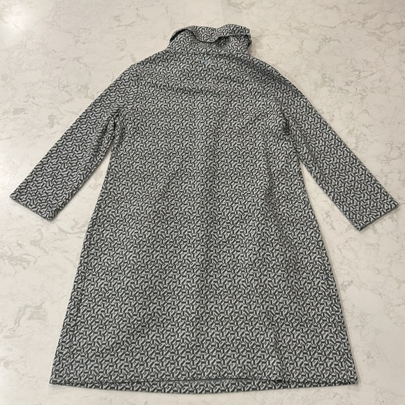 Tyler Böe Kim Cowl Neck Shift Dress in Blue Grey Print Size Large - Picture 6 of 16